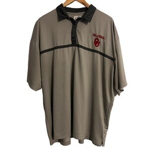 Men’s Russell Oklahoma University Grey Golf Polo Shirt Men's 3XL (54-56)